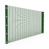 A piece of green powder coating 358 high security fence panel is displayed.
