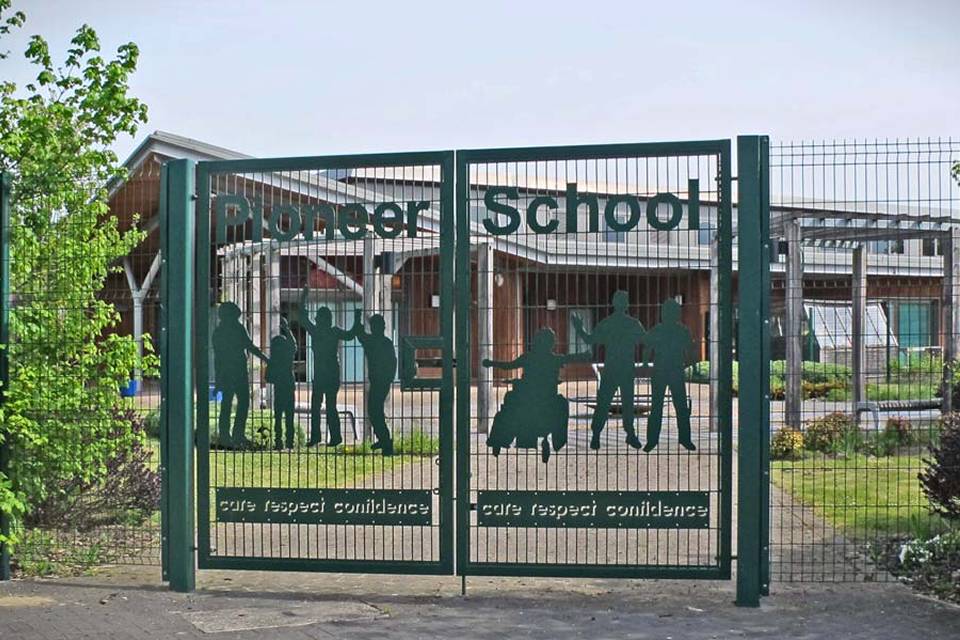 double-wire-school-fence-gate